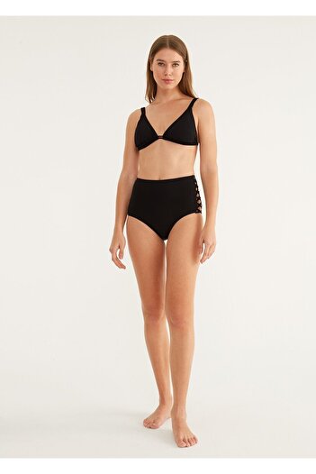 SUWEN High Waist Side Piping Bikini Bottom
