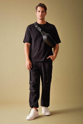 DeFacto Relax Fit Cargo Pants with Pockets and Elastic Legs A5301Ax23Au