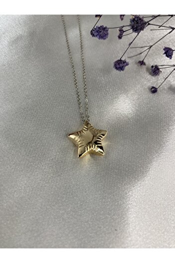 Starlight Özel Seri Gold Balon Yıldız Kolye