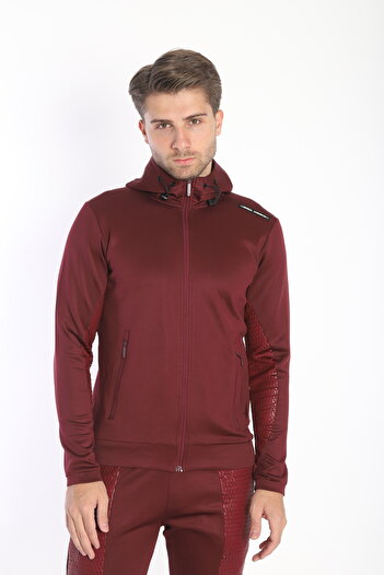 NEED LİFE Erkek Bordo Günlük Scuba Kumaş Eşofman Takımı