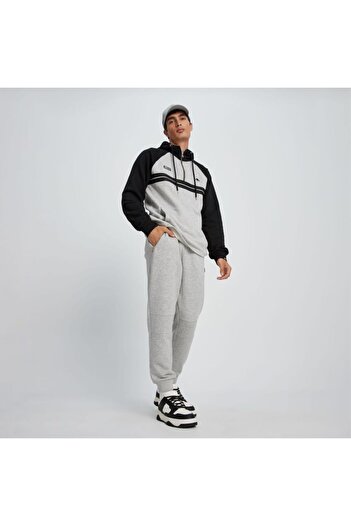 ELLESE Ellesse Чоловічий світшот з капюшоном і застібкою на 3/4 EM080-GR