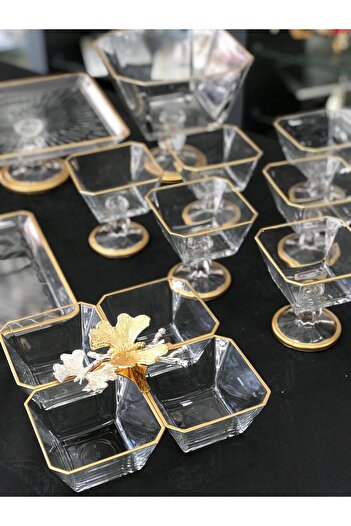 Santara AVANGARDE GOLD DOUBLE BUTTERFLY 11 PIECES GORGEOUS PRESENTATION SET