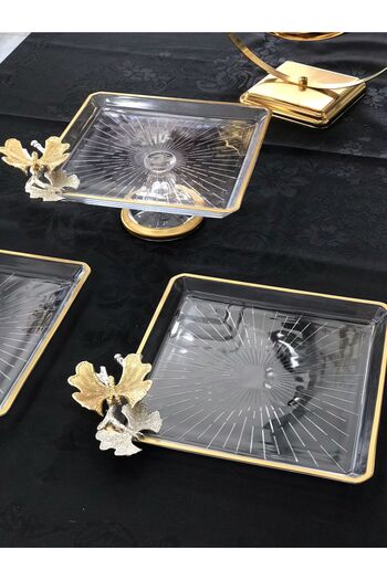Santara AVANGARDE GOLD GORGEOUS PRESENTATION SET WITH DOUBLE BUTTERFLY 3 PIECES