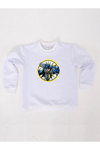 Batman printed cotton fabric children's sweatshirt