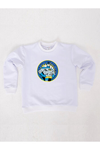 Batman printed cotton fabric children's sweatshirt