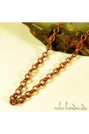 mba handmade jewelry Pure Copper Chain - Handmade Chain - 50, 60, 70, 80 cm