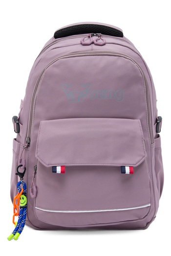 KAFF Αδιάβροχο σακίδιο πλάτης Young 51585 Purple Purple Unisex με πολλές τσέπες και αξεσουάρ για μπρελόκ