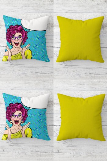 on the clouds Amazing Women's Patterned Hidden Zippered Throw Pillow Cover Sofa Pillow Cover Set (4 PCS)