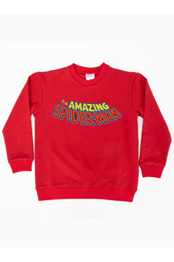SPIDERMAN printed spiderman cotton fabric children's sweatshirt