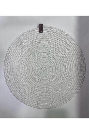 FABRİCART HALI Decorative Snail Jute Woven Plate Placemat