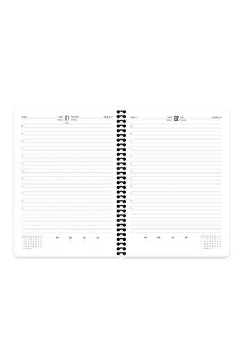 KESKİN COLOR 2024 Ataturk Daily Sharp Color Spiral Agenda - President 17X24