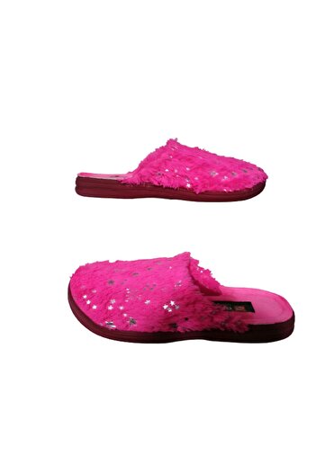 GEZER Women's Pink Plush Indoor Slippers