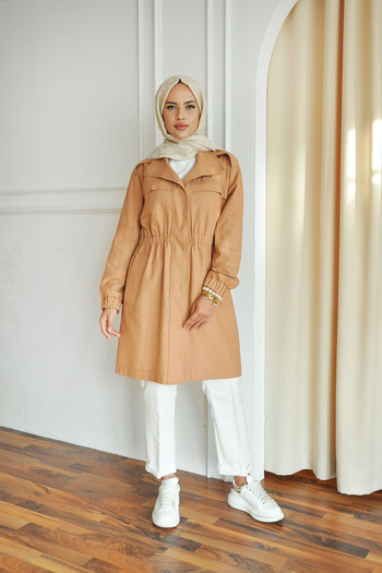 Rukayyel Linen Safari Cap-Cinnamon