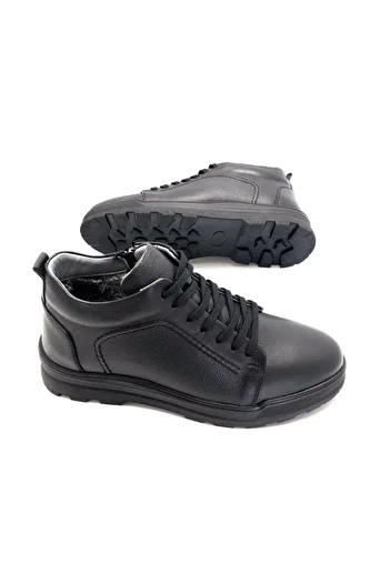 Derilax Ανδρικές μπότες από γνήσιο δέρμα Cold Proof Shearling