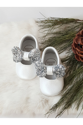 Hodore Alice Genuine Leather Jewelled Mother of Pearl Moccasin
