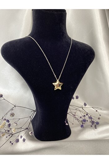 Starlight Özel Seri Gold Balon Yıldız Kolye