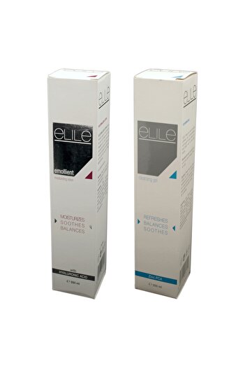 Elile Cleansing Jel 200 ml. (Yüz Temizleme Jeli) + Elile Emollient Losyon 200 ml. (Emolyent Losyon)