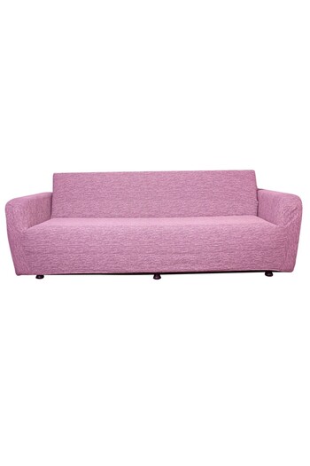 uzhanem 3-Seater Jacquard Seat Cover and Sofa Bed Couch Cover - Powder
