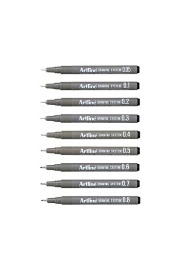 artline Arline Drawing System Technical Drawing Pen Set of 9