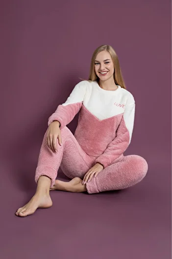 Asel Women's Plush Pajama Set