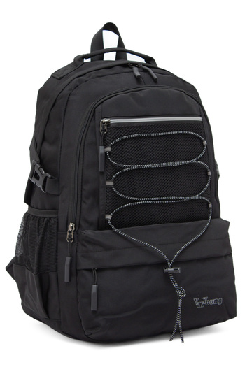 KAFF Αδιάβροχο σακίδιο πλάτης Young 51534 Μαύρο Unisex με πολλές τσέπες