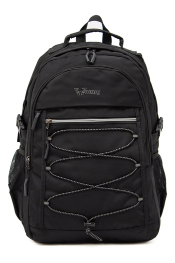KAFF Αδιάβροχο σακίδιο πλάτης Young 51537 Μαύρο Unisex με πολλές τσέπες