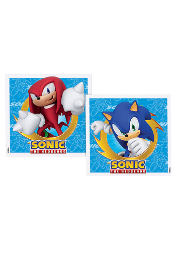 Parti dolabı 16 Pack Super Sonic Party Napkins, Sonic Boom Birthday Sonic Themed Party Napkins