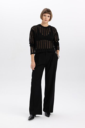 DeFacto Relax Fit Crew Neck Long Sleeve T-Shirt B6461ax23wn