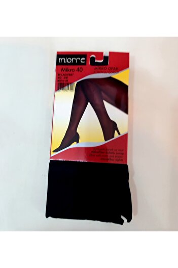 yörük tuhafiye Micro 40 Pantyhose (3 Pieces) Navy Blue Thick Matte Body-Wrapping Durable Opaque Pantyhose