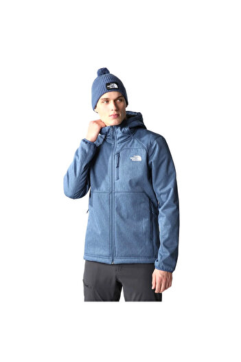 THE NORTH FACE M Quest Hooded Softshell Erkek Mavi Outdoor Mont NF0A3YFPLNL1