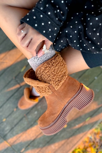 Shoebutik Μπότες Dublin Tan Suede