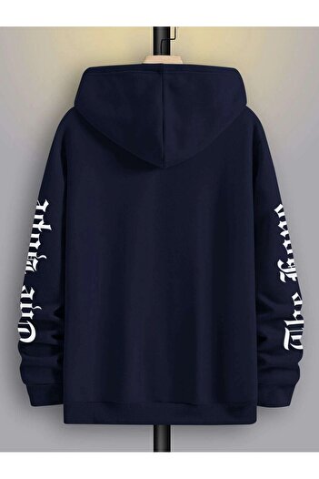 Revasser Unisex Kadın/Erkek The Hope Renkli Baskılı Oversize Kapüşonlu Sweatshirt