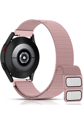 m.tk moveteck Samsung Galaxy Watch 6 40mm Compatible Metal Mesh Magnetic Band Wire Mesh Strap Band