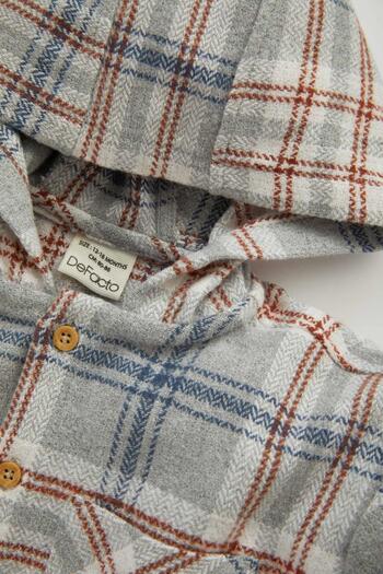 DeFacto Baby Boy Hooded Flannel Long Sleeve Shirt