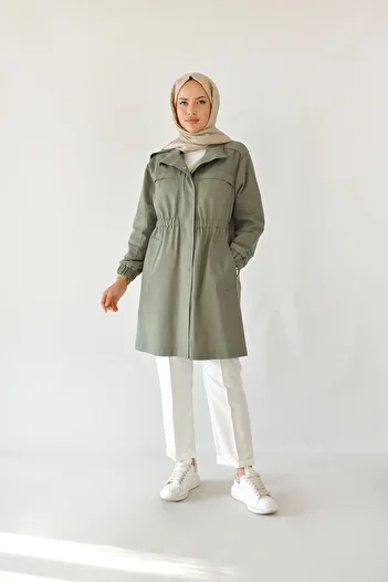 Rukayyel Linen Safari Cap-Khaki