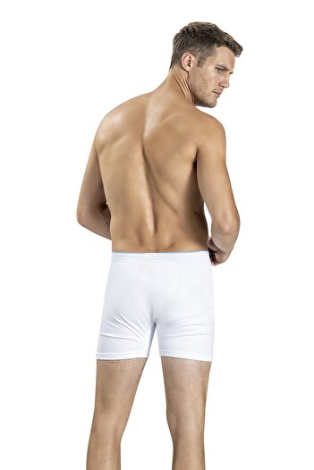 Jiber Men's White Towel Belt Cotton 6-Piece Boxer 127
