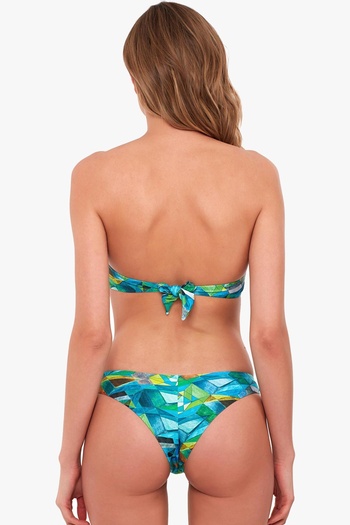 AYYILDIZ Women's Green Brazilian Cut Bikini Set 1599