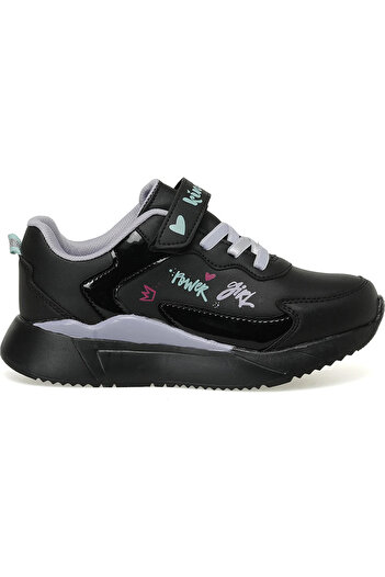 Kinetix Adela 2pr Black-Lilac Girls' Sports Shoes