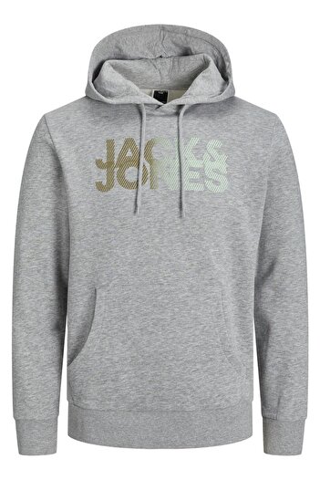 Jack & Jones JACKJONES 12243927 ТІНЬОВИЙ КАПЮШОН З КАПЮШОНОМ ВІН ЛІТНІЙ ПРИНТОВАНИЙ ХУДІ