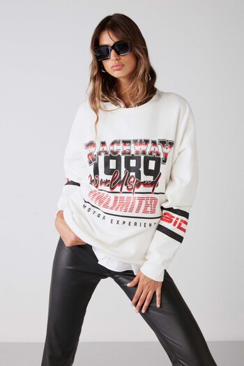 GRIMELANGE Racer Regular-Entspanntes Sweatshirt