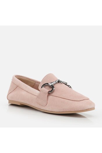Hotiç Fuchsia Genuine Leather Women's Loafer