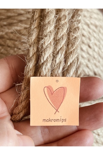 Makromİps Σχοινί γιούτας 6 mm 1 κιλό Ακατέργαστο στριφτό φυσικό σχοινί χόμπι πλεξίματος