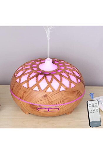 H2O Humidifier Difüzörü Buhar Ultrasonik Hava Nemlendirici Aromatik Oda Kokusu 7 Renk Led Işıklı 300 ml Soğuk