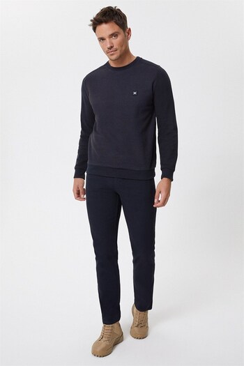Lee Cooper Ανδρικό φούτερ Ethan με λαιμόκοψη καφέ-καραμέλα
