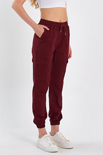 EXPLODE Γυναικείο Cargo Pocket Leg - Elastic Jogger Παντελόνι Κοτ