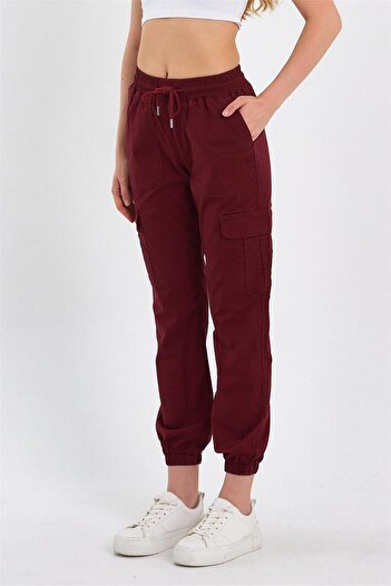 EXPLODE Γυναικείο Cargo Pocket Leg - Elastic Jogger Παντελόνι Κοτ