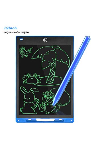 Canderel Lcd 12.5 Inç Dijital Kalemli Çizim Yazı Tahtası Not Yazma Eğitim Tableti Writing Tablet Büyük Boy