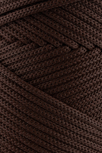 SENSY 3 Mm - 250 gr Polyester Macrame Thread Brown 120 M Polyester Macrame Thread Suppla Rope And Bag Thread