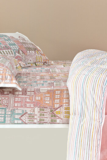 Puffy Panna Double Threefy Sleeping Set - Powder