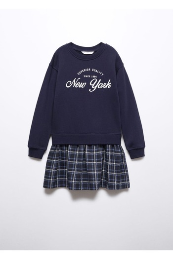 MANGO Kids Φόρεμα φούτερ με τετράγωνη φούστα